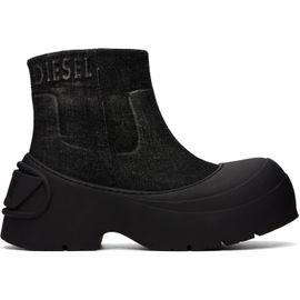 Diesel Diesel Black D-Donald Denim Ankle Boots
