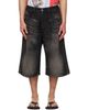 Diesel Diesel Black D-Enim-M-Short-S Denim Shorts - 1