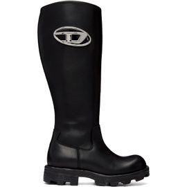 Diesel Diesel Black D-Hammer-Leather Knee-High Boots