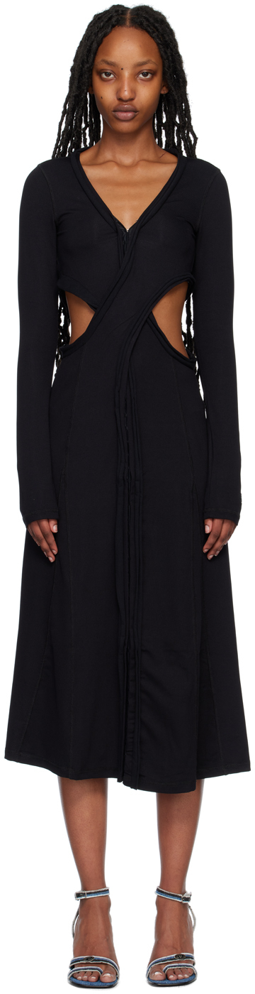 diesel black dress Diesel 'M-Oloni Short' Dress L Black