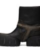Diesel Diesel Black D-Tex Distressed Leather Biker Boots - 3