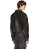 Diesel Diesel Black Dirty-Effect Denim Trucker Jacket - 3