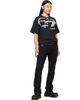 Diesel Diesel Black Distressed Flocked Logo T-shirt - 4