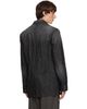 Diesel Diesel Black Double-Breasted Creased Denim Blazer - 3