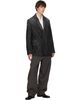 Diesel Diesel Black Double-Breasted Creased Denim Blazer - 4
