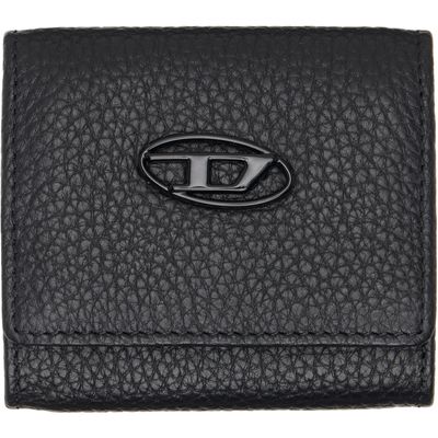 Diesel Diesel Black Grainy Leather Coin Purse