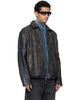 Diesel Diesel Black J-Hole Faux-Leather Jacket - 2
