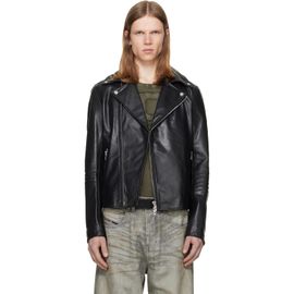 Diesel Diesel Black L-Eo-Wrd Leather Jacket