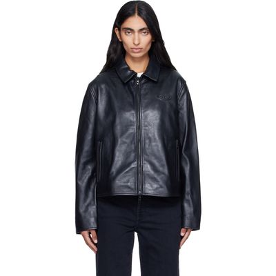 Diesel Diesel Black Leather Coach Jacket