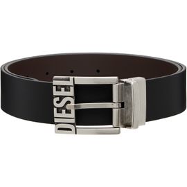 Diesel Diesel Black Leather Reversible Belt