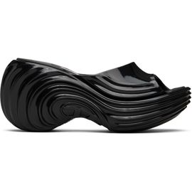 Diesel Diesel Black Melissa Edition Platform Mule Heeled Sandals