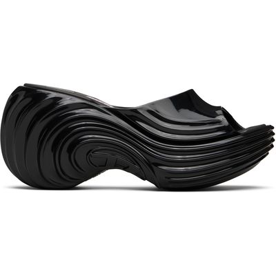 Diesel Diesel Black Melissa Edition Platform Mule Heeled Sandals