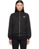 Diesel Diesel Black Mock Neck Metallic Oval D Track Jacket - 1