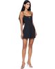 Diesel Diesel Black Oval D Logo Cotton Minidress - 4