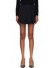 Diesel Diesel Black Pinstriped Denim Pleated Skort - 1