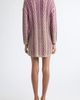 DIESEL® DIESEL® Bleached Long Sleeve Cotton Blend Cable Sweater Dress - 2