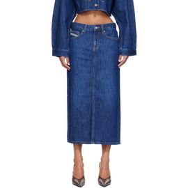 Diesel Diesel Blue Denim Midi Skirt