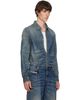 Diesel Diesel Blue Dirty-Effect Creased Denim Shirt - 2