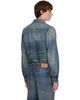 Diesel Diesel Blue Dirty-Effect Creased Denim Shirt - 3