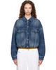 Diesel Diesel Blue Elasticated Denim Trucker Jacket - 1