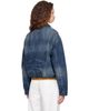 Diesel Diesel Blue Elasticated Denim Trucker Jacket - 3