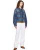 Diesel Diesel Blue Elasticated Denim Trucker Jacket - 4
