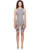 Diesel Diesel Blue Knitted Floral Motif Jumpsuit - 1