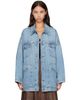 Diesel Diesel Blue Oversized Workwear Denim Jacket - 1