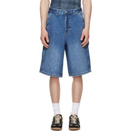 Diesel Diesel Blue Utility-Style Denim Shorts