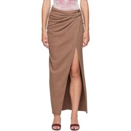 Diesel Diesel Brown De-Dasli-Fsj1 Denim Midi Skirt