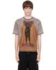 Diesel Diesel Brown Relaxed Print & Studs T-shirt - 1