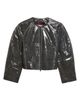 DIESEL® DIESEL® Crop Cocoon Patent Leather Jacket - 5