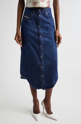 DIESEL® DIESEL® De-Ard Denim Midi Skirt 
