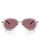 DIESEL® DIESEL® DL1016 54mm Mirrored Oval Sunglasses - 1