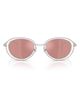 DIESEL® DIESEL® DL1018 51mm Mirrored Oval Sunglasses - 1