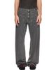 Diesel Diesel Gray D-Zeta Relaxed Regular Waist Jeans - 1