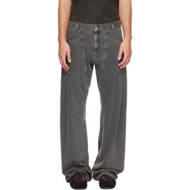 Diesel Diesel Gray D-Zeta Relaxed Regular Waist Jeans