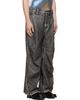 Diesel Diesel Gray Distressed-Effect Faux-Leather Pants - 2