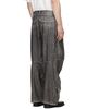 Diesel Diesel Gray Distressed-Effect Faux-Leather Pants - 3