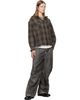 Diesel Diesel Gray Distressed-Effect Faux-Leather Pants - 4