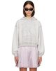 Diesel Diesel Gray Dévoré Print Hoodie - 1