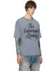 Diesel Diesel Gray 'For Successful Living' Print T-shirt - 2