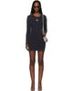 Diesel Diesel Gray M-Anchorage-LS Minidress - 1