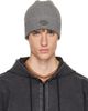 Diesel Diesel Gray Ribbed D Embroidery Beanie - 1