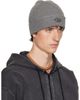 Diesel Diesel Gray Ribbed D Embroidery Beanie - 2