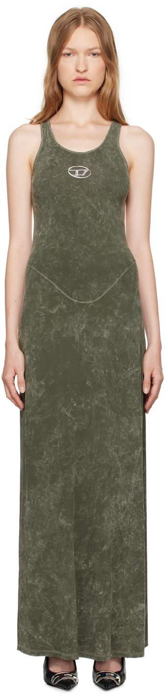 Diesel - Green D-Avena-P1 Maxi Dress Diesel - Green D-Avena-P1 Maxi Dress