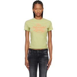 Diesel Diesel Green Logo Print T-shirt