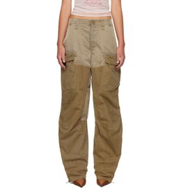 Diesel Diesel Khaki Cotton & Nylon Cargo Pants