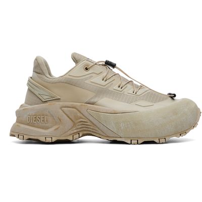 Diesel Diesel Khaki D-Cage Distressed Chunky Sneakers