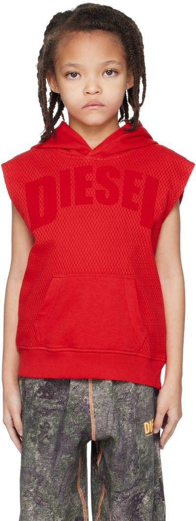Diesel Diesel Kids Red SMesh Over Tank Top